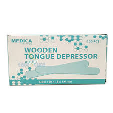 MEDICA WOODEN TOUNGE DEPRESSOR 100S