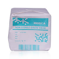 MEDICA GAUZE SWAB 7.5 X 7.5 NON STERILE 8PLY