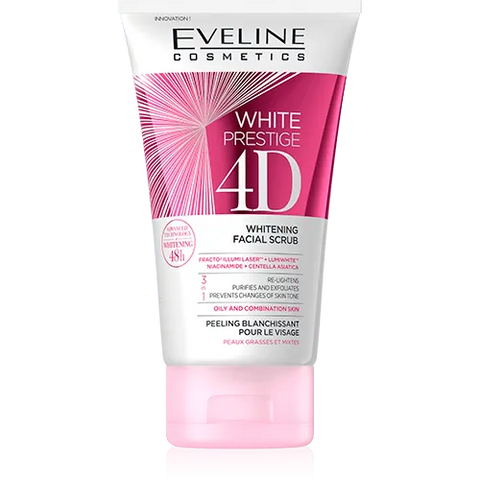 EVELINE WHITE PRESTIGE 4D FACIAL SCRUB 150ML -  - Body Care, Face Care, Mother & Baby Care, Personal Care, Skin Care -  - PharmaCare Online 