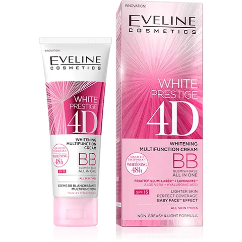 EVELINE WHITE PRESTIGE BB CREAM 50ML -  - Body Care, Face Care, Mother & Baby Care, Personal Care, Skin Care -  - PharmaCare Online 