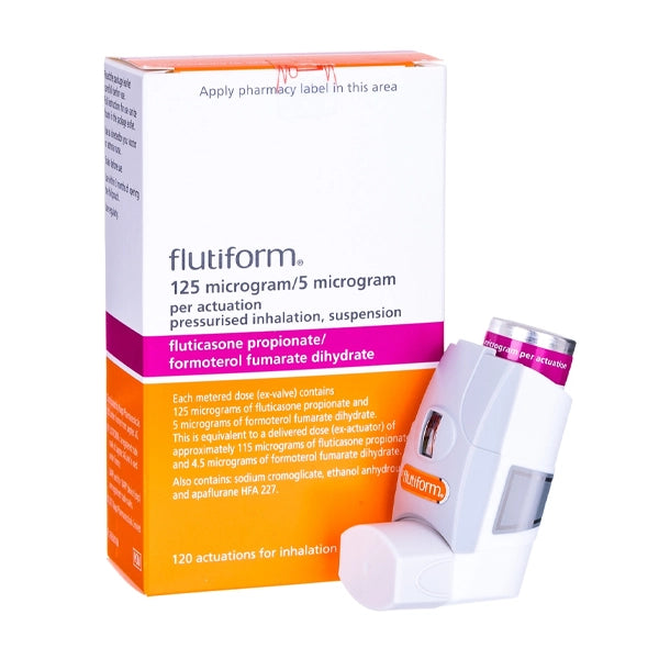 Flutiform 125/5 mcg Inhaler – PharmaCare Online