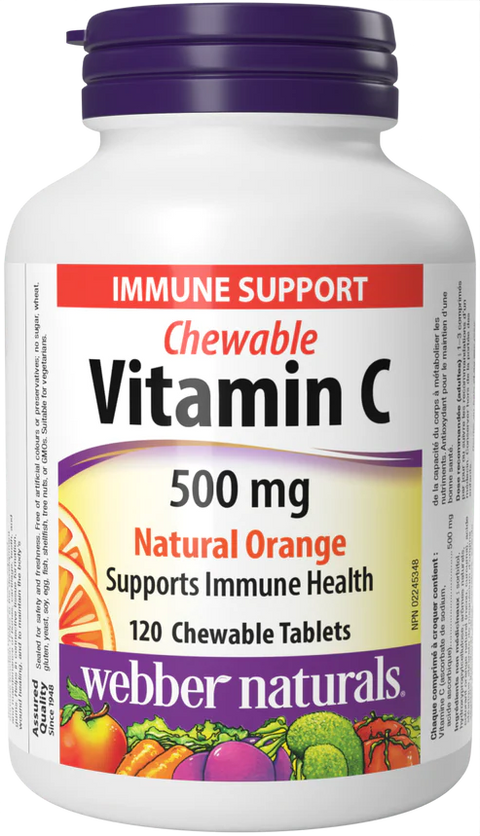 Webber Naturals Vitamin C 500 Mg Capsule - 60's