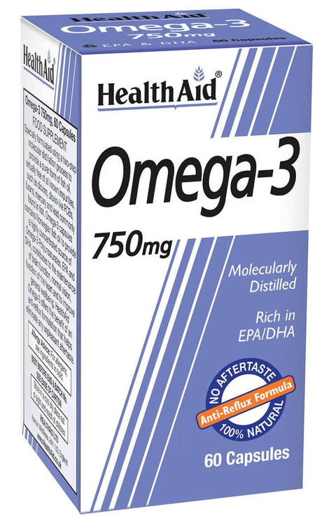 HEALTH AID OMEGA 3 750MG CAPSULE 30'S -  - Fish Oil & Omega, healthaid, Nutrition -  - PharmaCare Online 