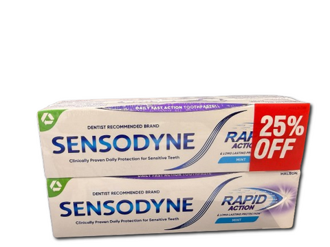 Sensodyne Rapid Action Toothpaste 75ml *2 @25% Off