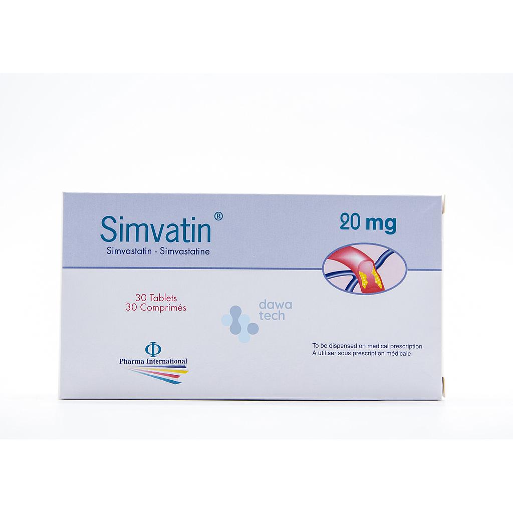 Simvatin 20 mg Tab 30's – PharmaCare Online