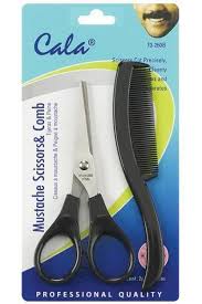 Cala Mustache Scissors Comb 70-260b