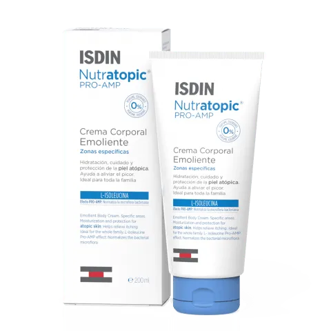 ISDIN NUTRATOPIC PRO-AMP EMOLLIENT CREAM 200ML -  - Body Care, Face Care, Skin Care -  - PharmaCare Online 