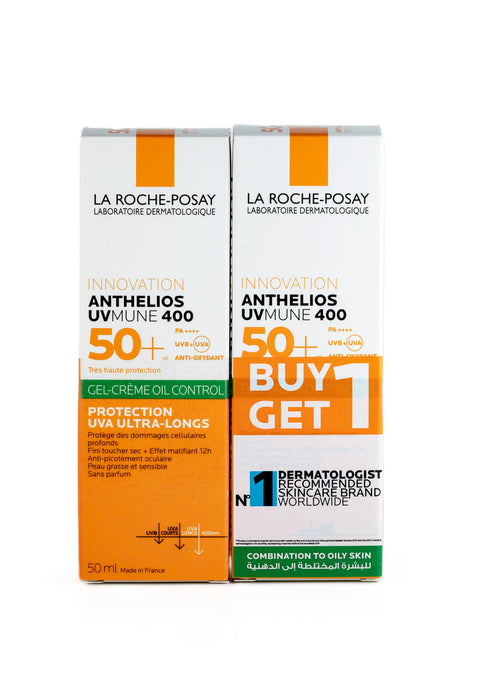 La Roche Posay Antheliosl Uvmune Dry Touch Oil Control Gel Cream Sp50+ 50 ML - Promo Pack