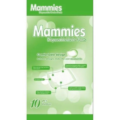 MAMMIES DISPOSABLE UNDER PADS 10'S -  -  -  - PharmaCare Online 