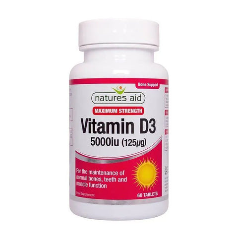 Natures Aid Vitamin D3 5000Iu Tablet 60'S