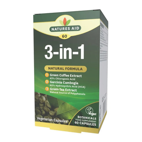 Natures Aid 3 In 1 Natural Formula, 60's