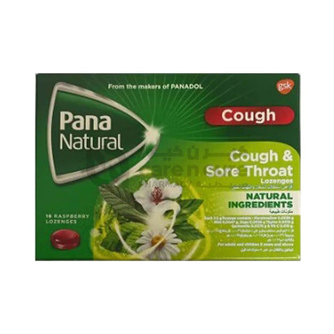 Pana Natural Raspberry Lozenges 16 Pieces