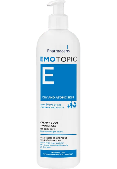 PHARMACERIS EMOTOPIC CREAMY SHOWER GEL 400ML -  - Body Care, Face Care, Mother & Body Care, Personal Care, Pharmaceries, Soaps&Shampoos -  - PharmaCare Online 