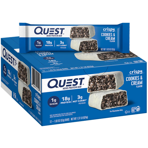 Quest Hero Protien Bar Cookies & cream 52gm