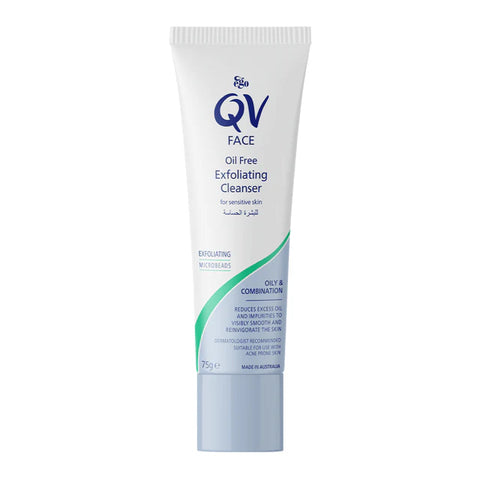 Qv Face Oil Free Exfoliating Cleanser 75G