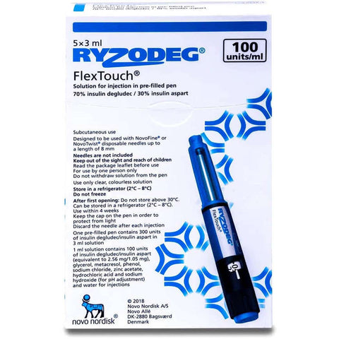 Insulin Ryzodeg 100 Flexpen 5*3ml