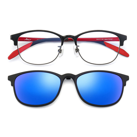 100 Eyewear (Blue Round Magnetic) – Power: +2.50 (RX7002)