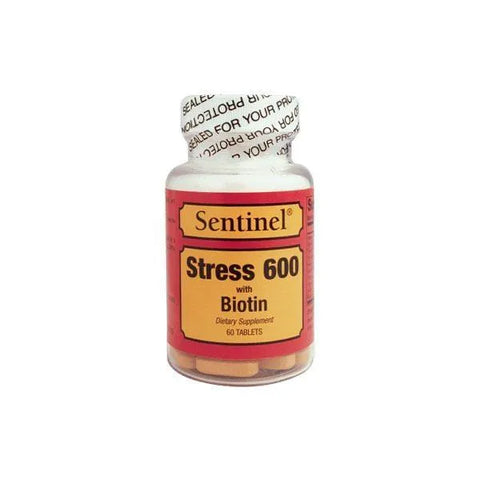 SENTINEL STRESS 600MG + BIOTIN TABLET 60'S -  - Hair Care, Stress & Fatigue, Vitamins & Minerals -  - PharmaCare Online 