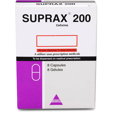 Suprax 200 mg 8 Capsules