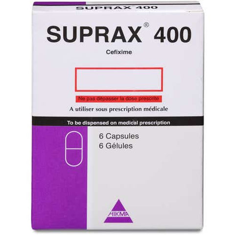 Suprax 400 mg 6 Capsule