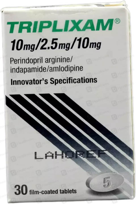 Triplixam 10/2.5/10mg Tab 30's