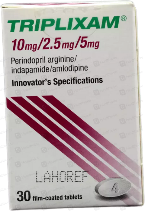 Triplixam 10/2.5/5 mg Tab 30's