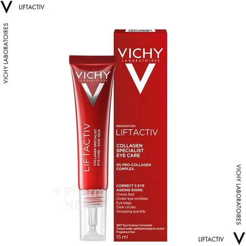 Vichy Liftactiv Collagen Specialist Eye Care Cream Anti-Ageing 15ml