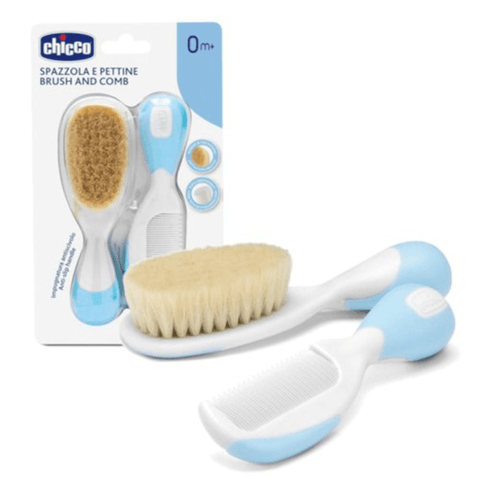 Chicco Brush And Comb Blue 0 Month Plus