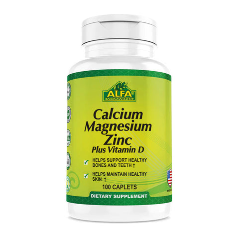 Alfa Calcium, Magnesium, Zinc Plus Vitamin D Tablet 100'S