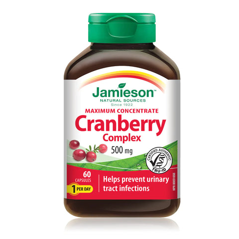JAMIESON CRANBERRY 500MG CAPSULE 60'S -  - Essential Supplements -  - PharmaCare Online 