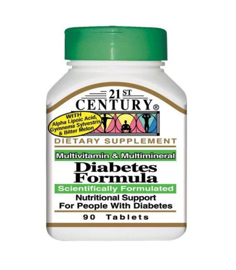 21 CENTURY DIABETIC FORMULA TABLET 30'S -  - Essential Supplements, Vitamins & Minerals -  - PharmaCare Online 