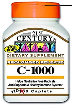 21ST CENTURY C 1000MG CAPLETS 110'S - PharmaCare Online 