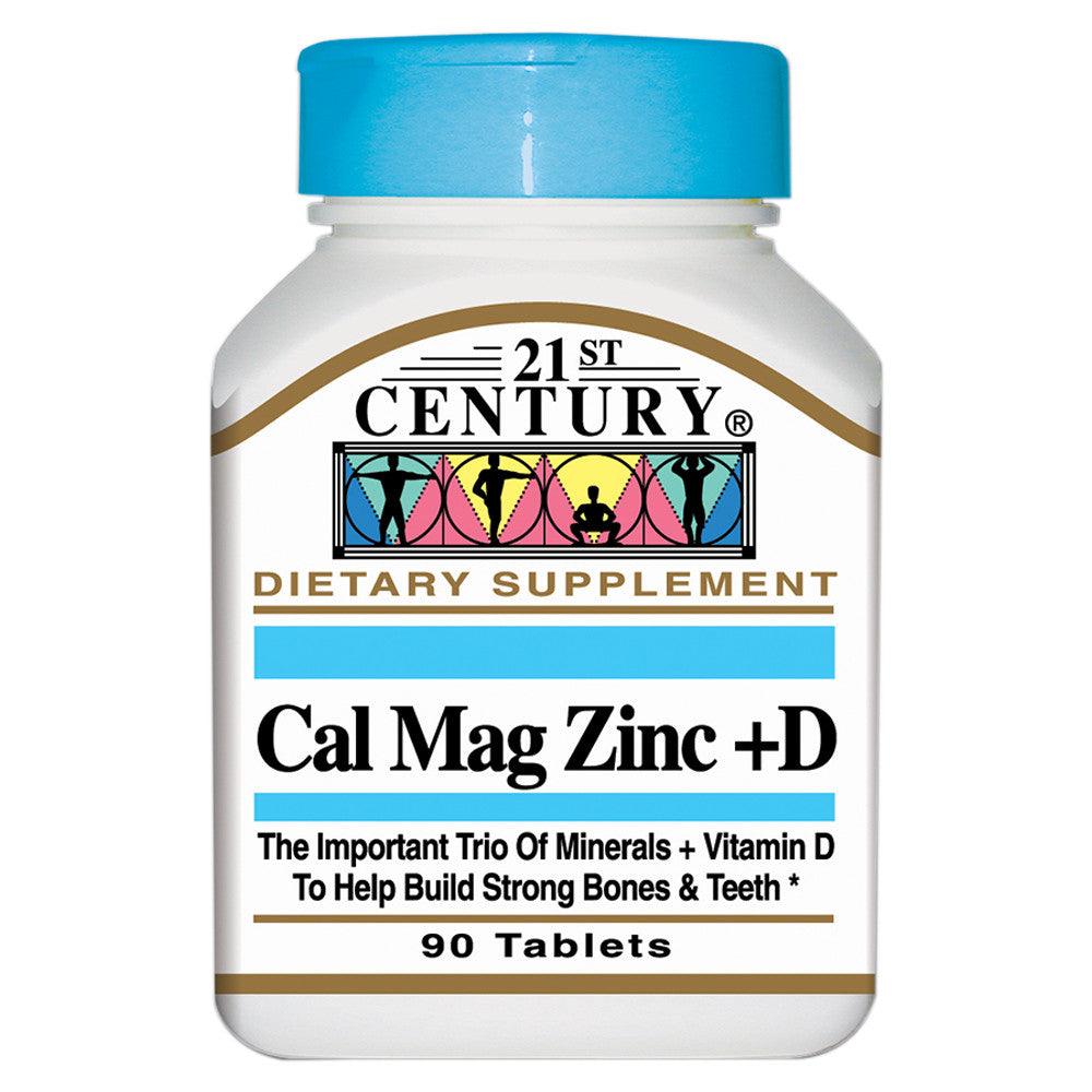 21St Century Calcium Magnesium Zinc + Vitamin D Tablet 90's ...