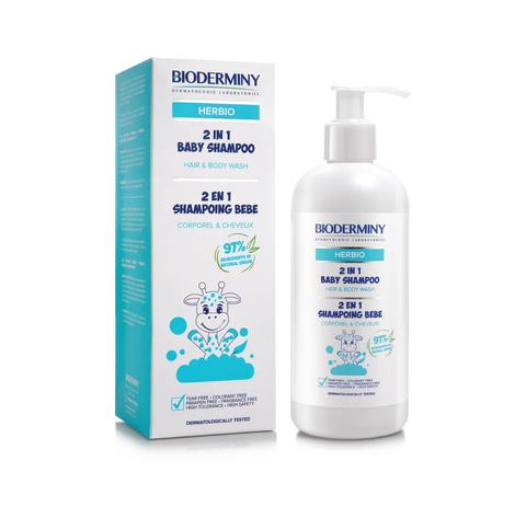 Bioderminy Herbio 2 في 1 شامبو للأطفال للشعر والجسم - 250 مل