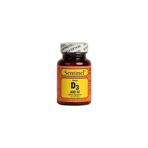 Sentinel Vitamin D, 400 IU 100's