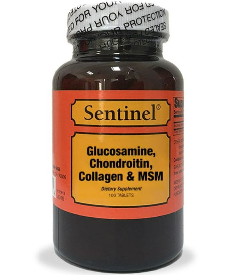 Sentinel Glucosamine, Chondroitin, Collagen And Msm 100's