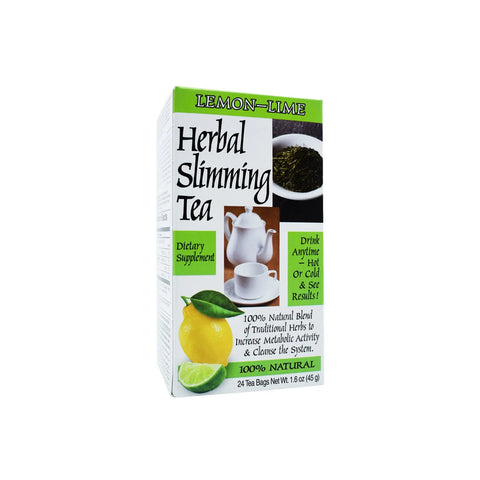 21ST CENTURY HERBAL SLIMMING TEA - LEMON LIME - 24 TEA BAGS -  - 21CH, Nutrition, Weight Loss Management -  - PharmaCare Online 