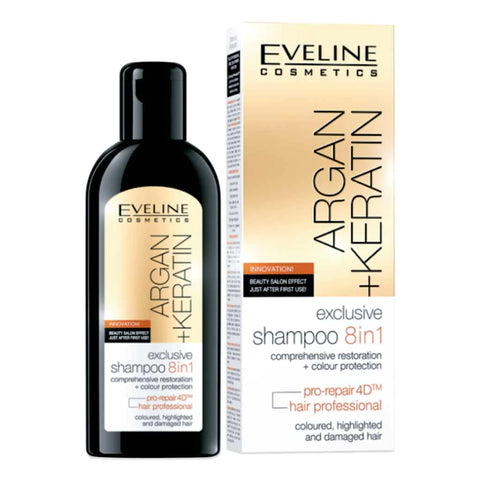 EVELINE ARGAN+KERATIN HAIR SHAMPOO 8-IN-1 150ML -  - Hair Care, Personal Care, Soaps&Shampoos -  - PharmaCare Online 
