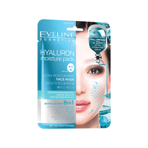 Eveline Face Mask Hyaluron Moisture Pack