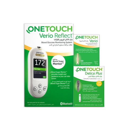 One Touch Verio Reflect Glucose Monitor - Starter Kit
