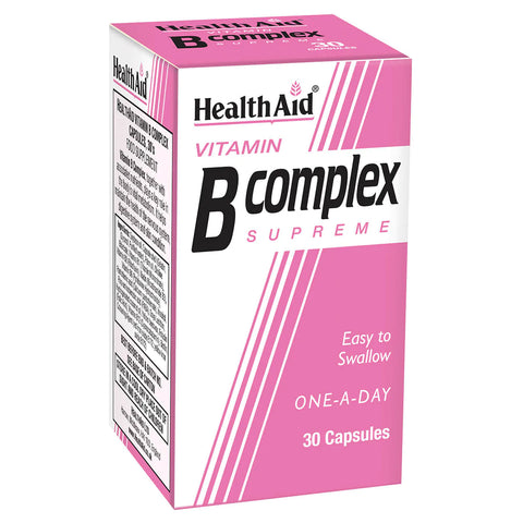 HEALTH AID VITAMIN B COMPLEX SUPREME TABLET 30'S -  - healthaid, Nutrition, Vitamins&Minerals -  - PharmaCare Online 