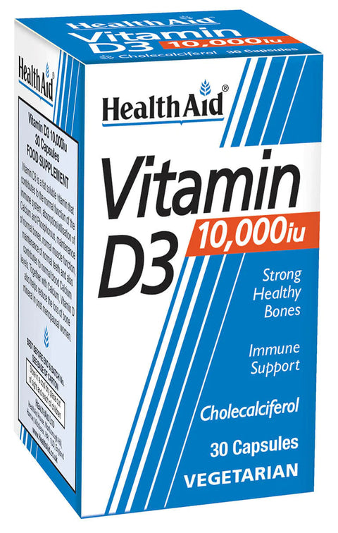 HEALTH AID VITAMIN D3 10,000IU CAPSULE 30'S -  - healthaid, Nutrition, Vitamin C, Vitamins&Minerals -  - PharmaCare Online 