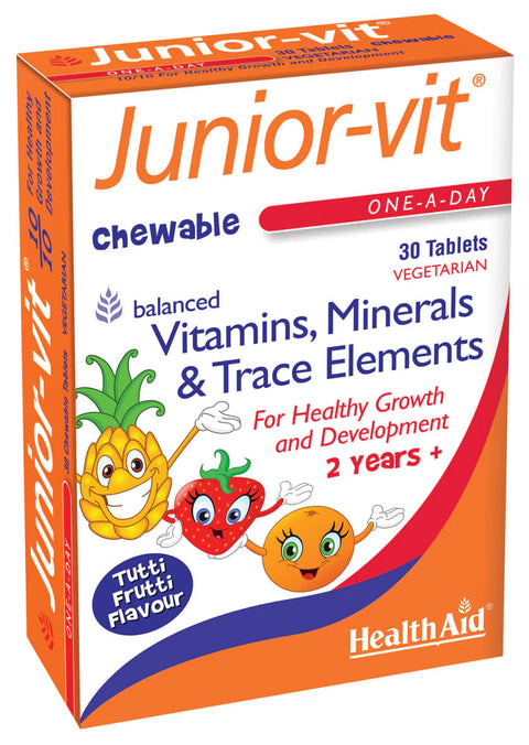 HEALTH AID JUNIOR-VIT MULTIVITAMIN CHEWABLE TABLET 30'S -  - healthaid, Kids Vitamins, Nutrition, Vitamins&Minerals -  - PharmaCare Online 
