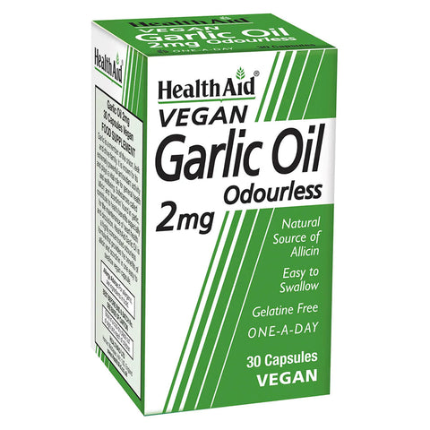 HEALTH AID VEGAN GARLIC OIL CAPSULE -  - Essential Supplements -  - PharmaCare Online 