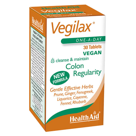 HEALTH AID VEGILAX VEGAN TABLET 30'S -  - Essential Supplements -  - PharmaCare Online 