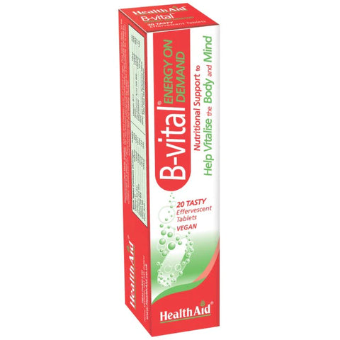 HEALTH AID B-VITAL EFFERVESCENT TABLET 20'S -  - Stress & Fatigue, Vitamins & Minerals -  - PharmaCare Online 