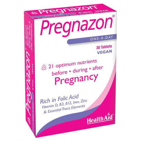 HEALTH AID PREGNAZON TABLET 30'S -  - Essential Supplements, Pregnancy Care, Women Care -  - PharmaCare Online 