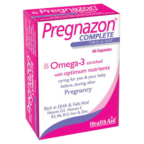 HEALTH AID PREGNAZON COMPLETE CAPSULE 60'S -  - Essential Supplements, Pregnancy Care, Women Care -  - PharmaCare Online 