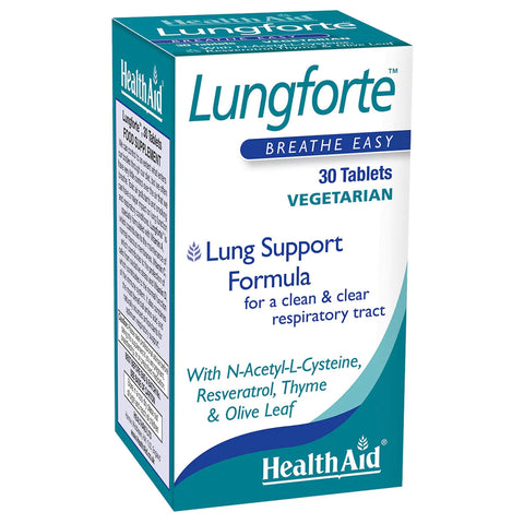 HEALTH AID LUNGFORTE VEGAN TABLET 30'S -  - Covid Care, Essential Supplements -  - PharmaCare Online 