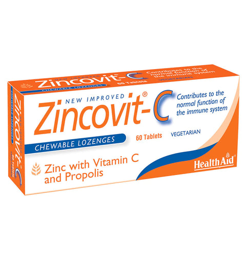 HEALTH AID ZINCOVIT-C CHEWABLE TABLET 60'S -  - Covid Care, healthaid, Nutrition, Vitamin C, Vitamins&Minerals -  - PharmaCare Online 
